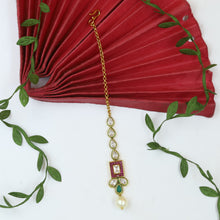 Ruby Green Maang Tikka 9403-4209