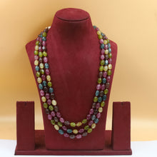 3 Line Pearl Necklace Set 19987-80