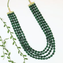 4 Line Pearl Necklace Set 19986-80