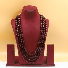 4 Line Pearl Necklace Set 19986-80