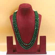 3 Line Pearl Necklace Set 19985-80