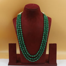 3 Line Pearl Necklace Set 19985-80