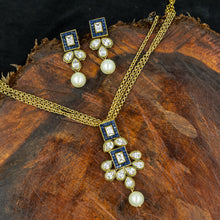 High Quality Light Weight Polki Pendant Set  7169-0295 - Dazzles Jewellery