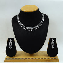 Round Neck Zircon/AD Necklace Set 14849-08
