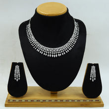 Round Neck Zircon/AD Necklace Set 14857-08