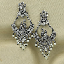 Chandbali Oxidized Earring 11602-81