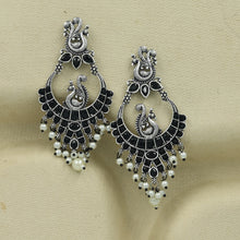 Chandbali Oxidized Earring 11602-81