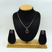 Light Zircon/AD Pendant Set 14863-08
