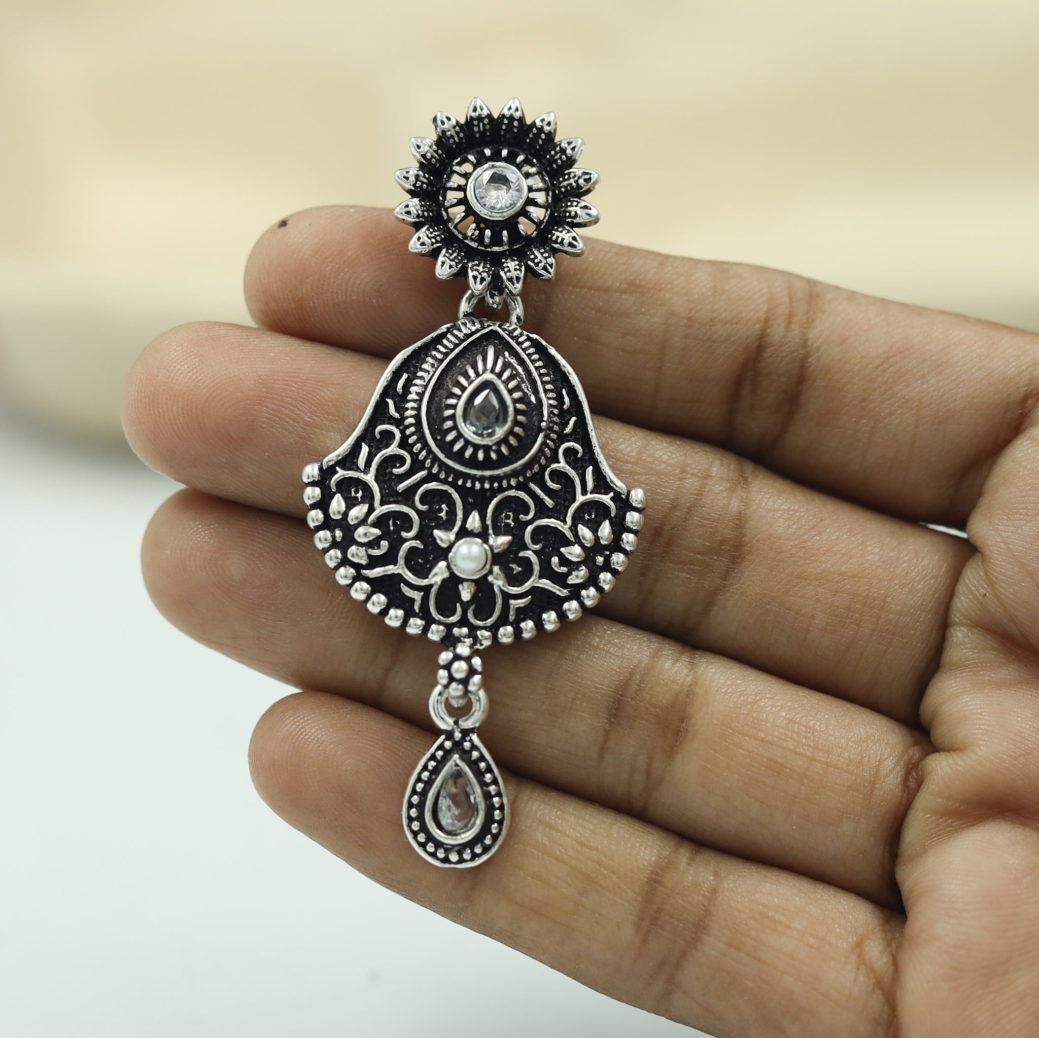Light Earring Oxidized Earring 11592-81
