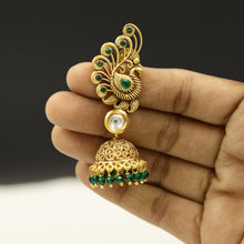 Green Antique Gold Finish Necklace Set