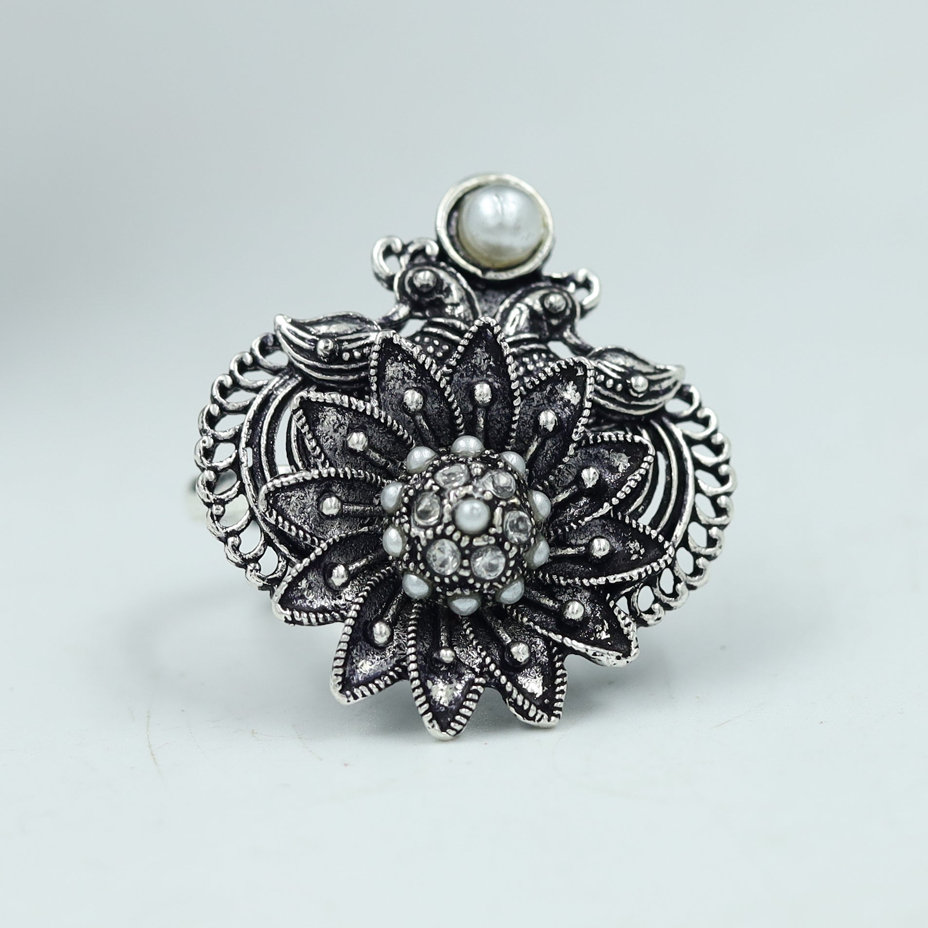 Silver Oxidized Ring 11589-81