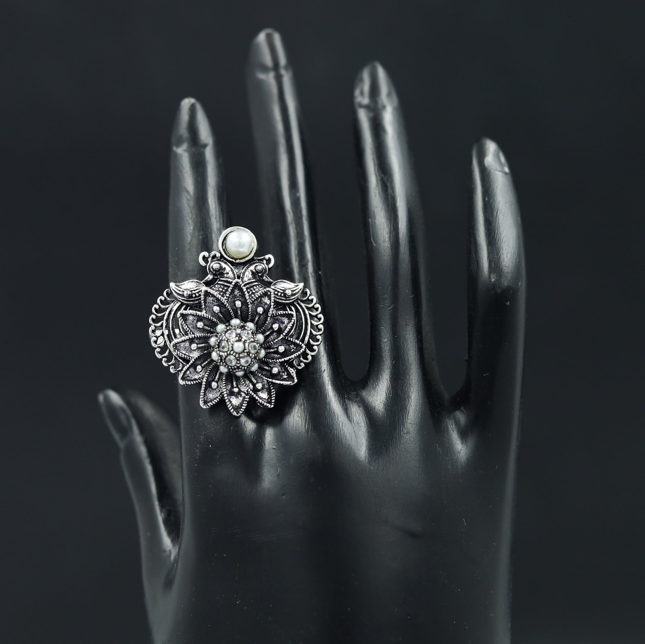 Silver Oxidized Ring 11589-81