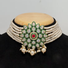 White Polki Necklace Set 19500-6683