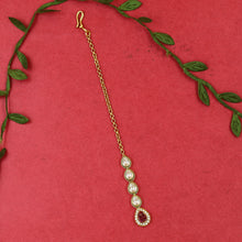 Ruby Green Maang Tikka 12481-8923