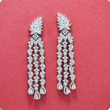 Zircon/AD Long Earring 1403-100