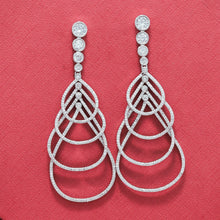 Stylish Zircon/AD Long Earring 9042-3300