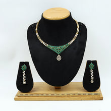Round Neck Zircon/AD Necklace Set 8272-100