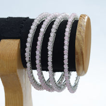 Silvr Polish Pink Bangles/Kada 18245-5427