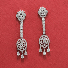 Silver Polish Zircon/AD Earring 9178-3682