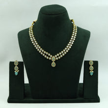Round Neck Polki Necklace Set 14896-21