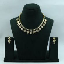 Round Neck Polki Necklace Set 14897-21