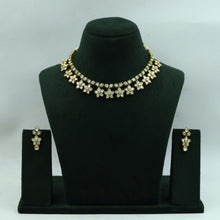 Round Neck Polki Necklace Set 14897-21