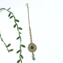 Green Maang Tikka