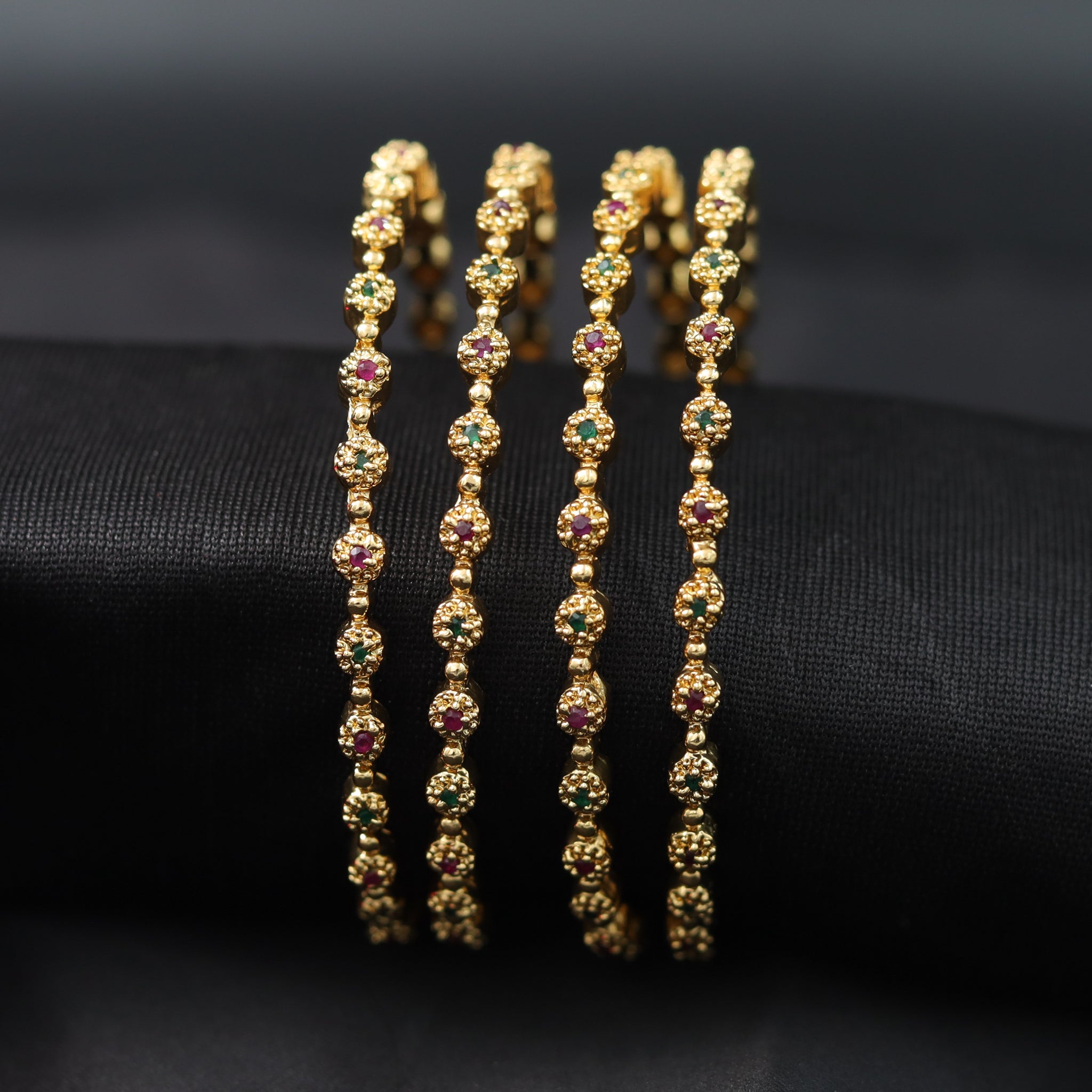 Antique Gold Finish Bangles/Kada 7778-21