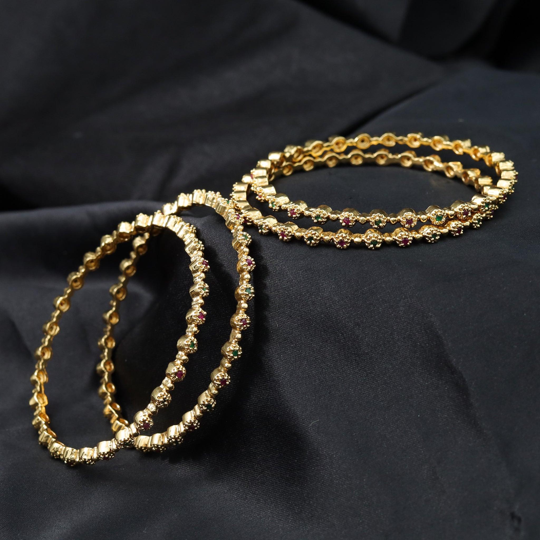 Antique Gold Finish Bangles/Kada 7778-21