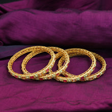 Mint Green Meenakari Bangles 15864-3011