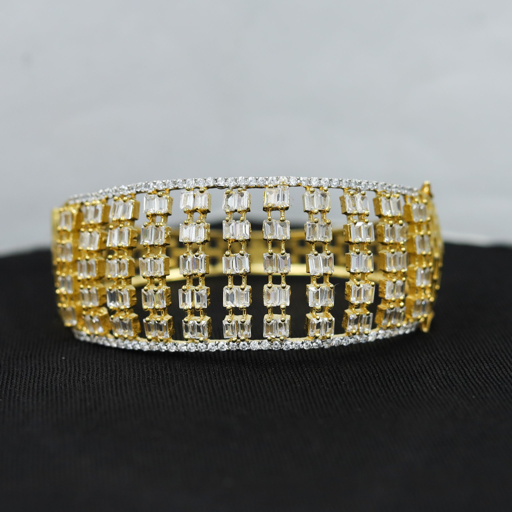 Gold Plated Zircon/AD Bracelet 5702-9767