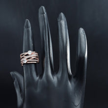 Zircon/AD Rose Gold Ring 9973-5202