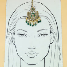 Mehandi Polish Maang tikka 8298-100