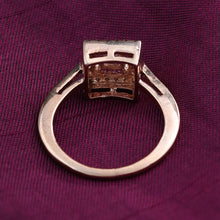 Rose Gold Plated Zircon/AD Ring 2170-6235