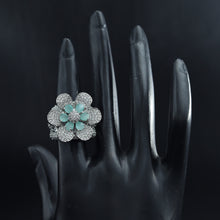 Zircon/AD Silver Ring 16142-3289
