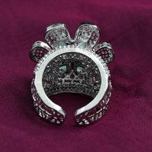 Zircon/AD Silver Ring 16142-3289