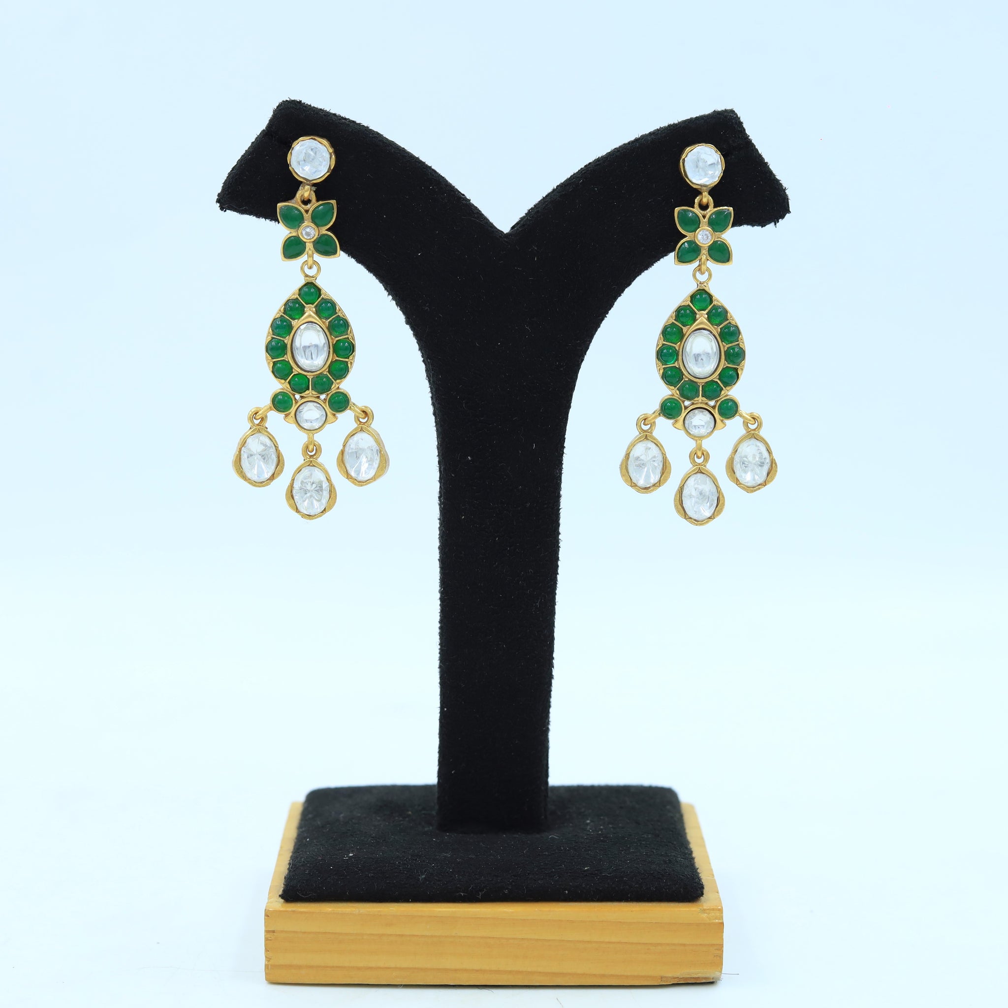 Sabyasachi Inspired Round Neck Kundan Necklace Set 16037-87