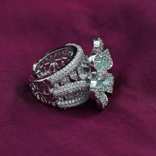 Zircon/AD Silver Ring 16142-3289