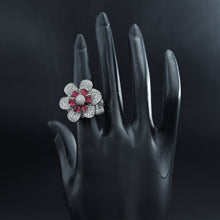 Zircon/AD Silver Ring 16142-3289
