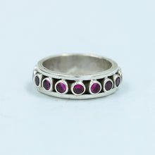 Ruby Silver Ring 15014-2159