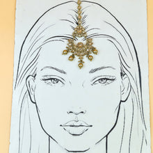 Antique Maang Tikka Mehandi Polish 2727-100-1