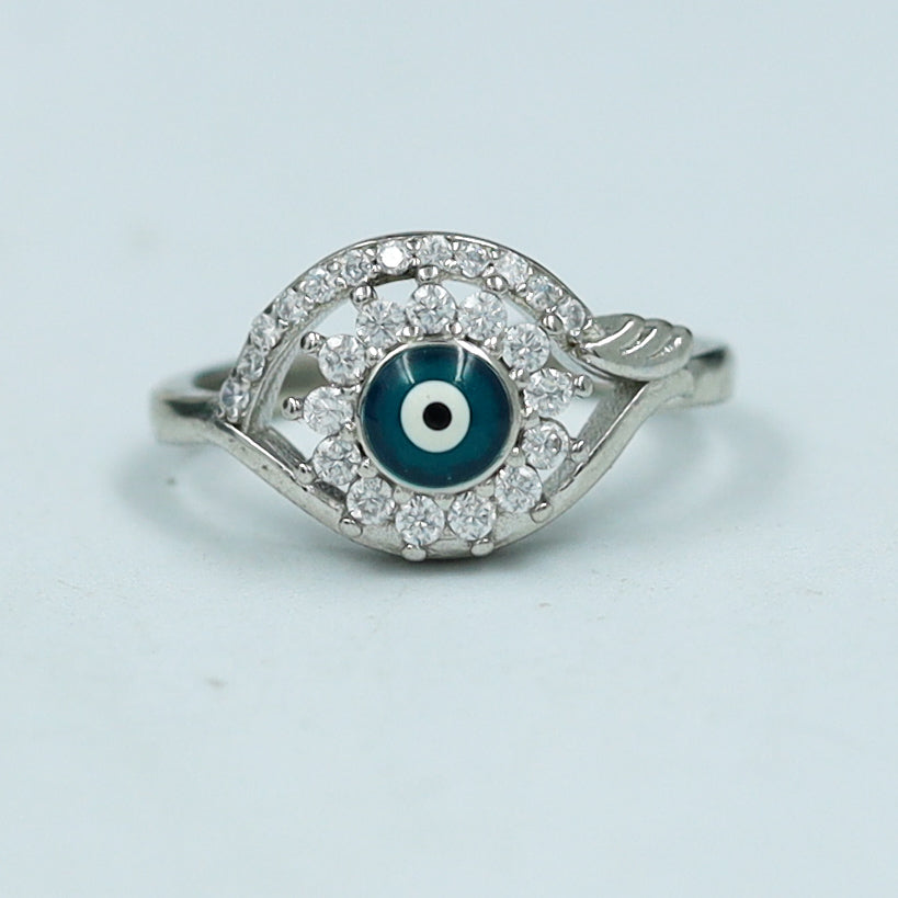 Silver Ring Evil Eye 1726-75