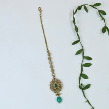 Traditional Antique Maang Tikka With Pearl Latkan 9668-4679