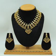 Antique Gold Plated Round Neck Necklace Set 9968-28