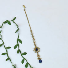 Blue Maang Tikka