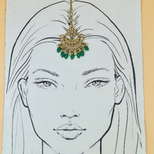 Mehandi Polish Maang Tikka 9139-100