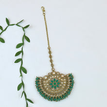Green Maang Tikka