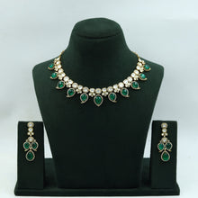 Sabyasachi Inspired Moissanite Round Neck Kundan Necklace Set 15108-87