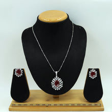Stylish Zircon/AD Pendant Set 16409-69