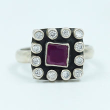 Ruby Silver Ring11748-7953